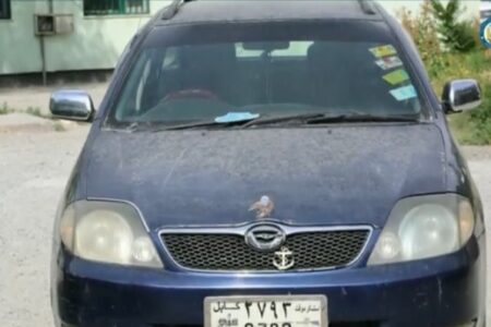 Kabul Police Recovers Stolen Car