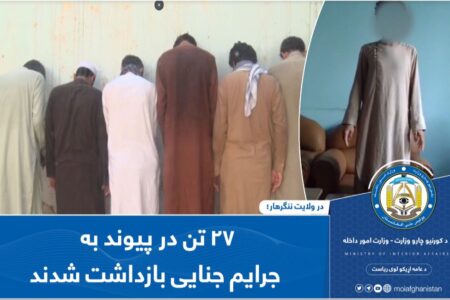 27 held on various charges from Nangarhar