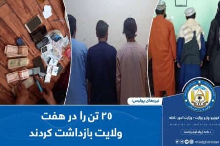 25 held on various charges in 7 provinces