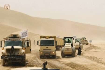 209 Al-Fath Corps reparies 18 km road in Kunduz