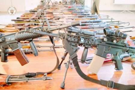 Over 50 units of light and heavy weapons, ammunition confiscated