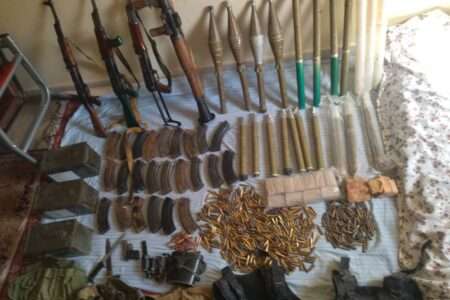 Weapons, ammunition seized in Maidan Wardak
