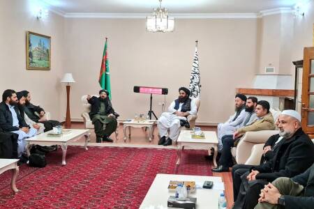 Foreign Minister visits Afghan Embassy in Ashgabat