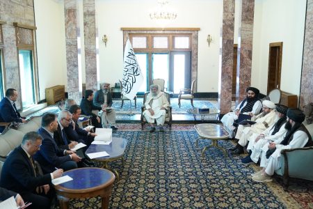 Prime Minister of Islamic Emirate Meets Foreign Minister of Uzbekistan