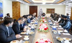 Economic Deputy PM Meets Iranian Ambassador to Kabul