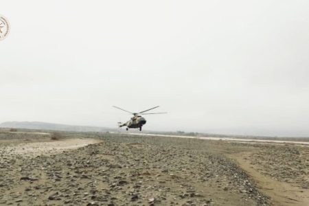 Afghan Air Force Rescue Three Citizens Trapped Flood Water in Kandahar
