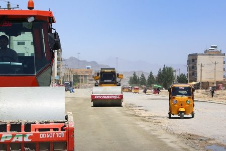 Road construction work resume in Kabul city