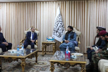 Defense Minister Holds Meeting with Azerbaijan Ambassador to Kabul
