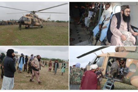 Air rescue operation for citizens stranded in floods underway in Baghlan